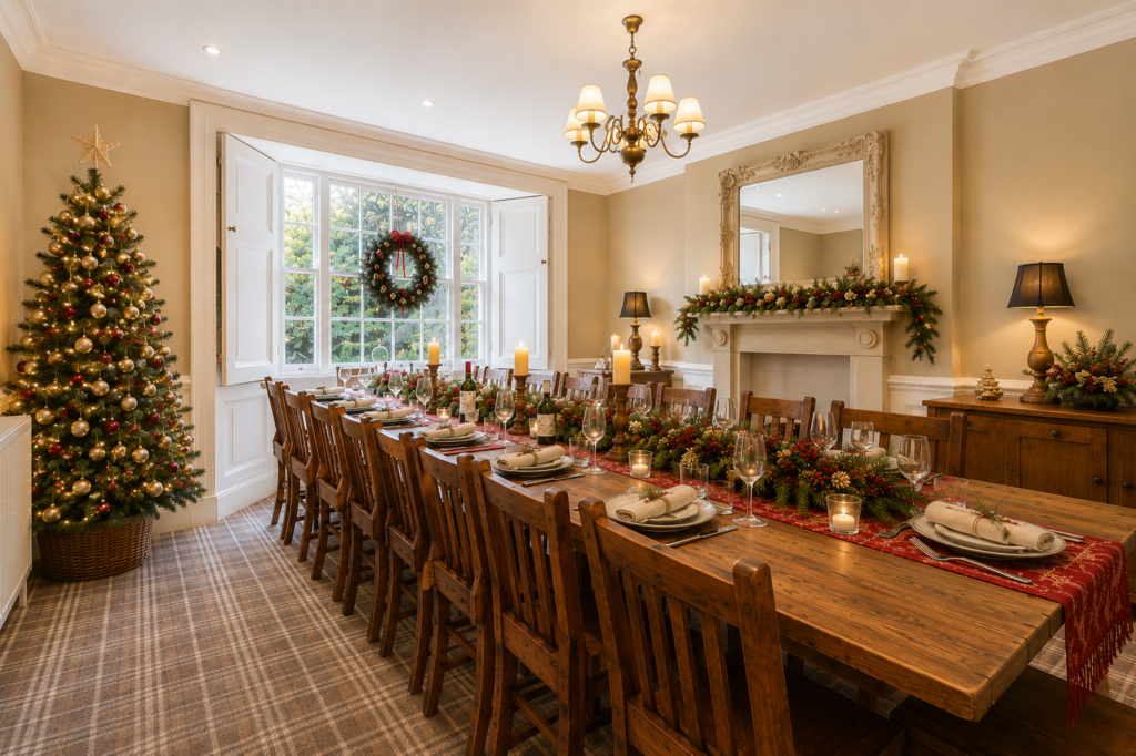 Orrest Head House a big house for a big Christmas getawayChristmas for a big group